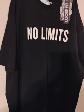 No Limits Black Graphic Tee